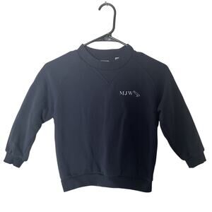 Zara Boys Sweatshirt 5-6 Years Navy Crewneck NWT Kids 116 cm Pullover